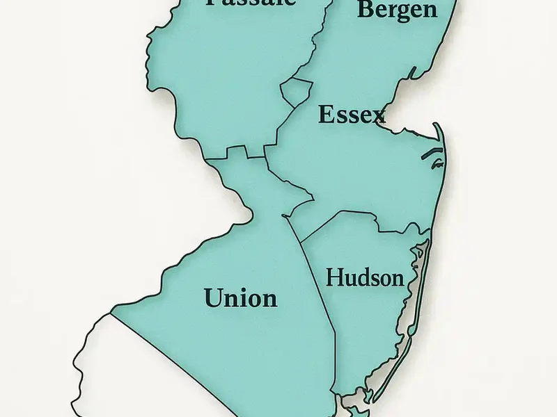 NJ Gold Star Construction service area across North Jersey